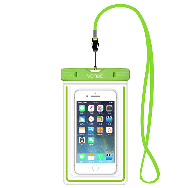 High sealed fluorescent waterproof bag for mobile phone