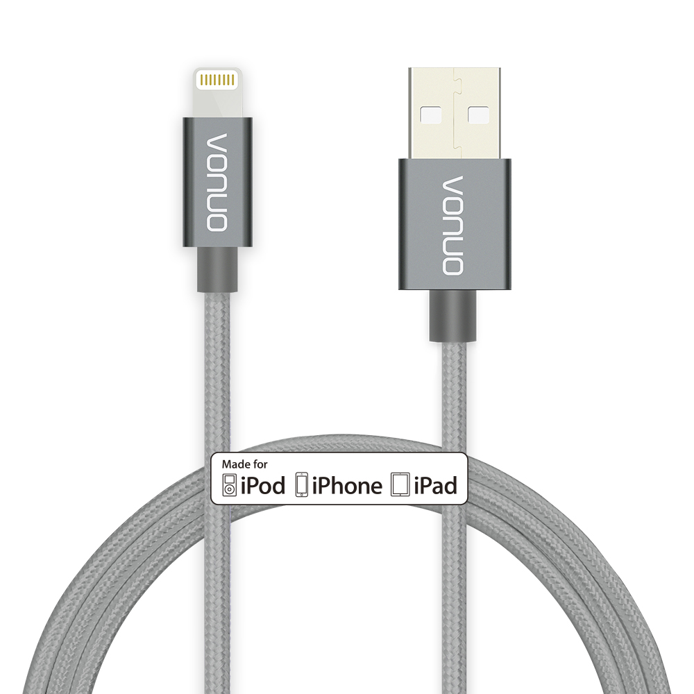 Apple MFi Certified Nylon Braided  Lightning USB Cable
